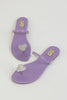 Purple Heart Toe Ring Flats