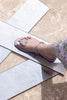 Purple Heart Toe Ring Flats