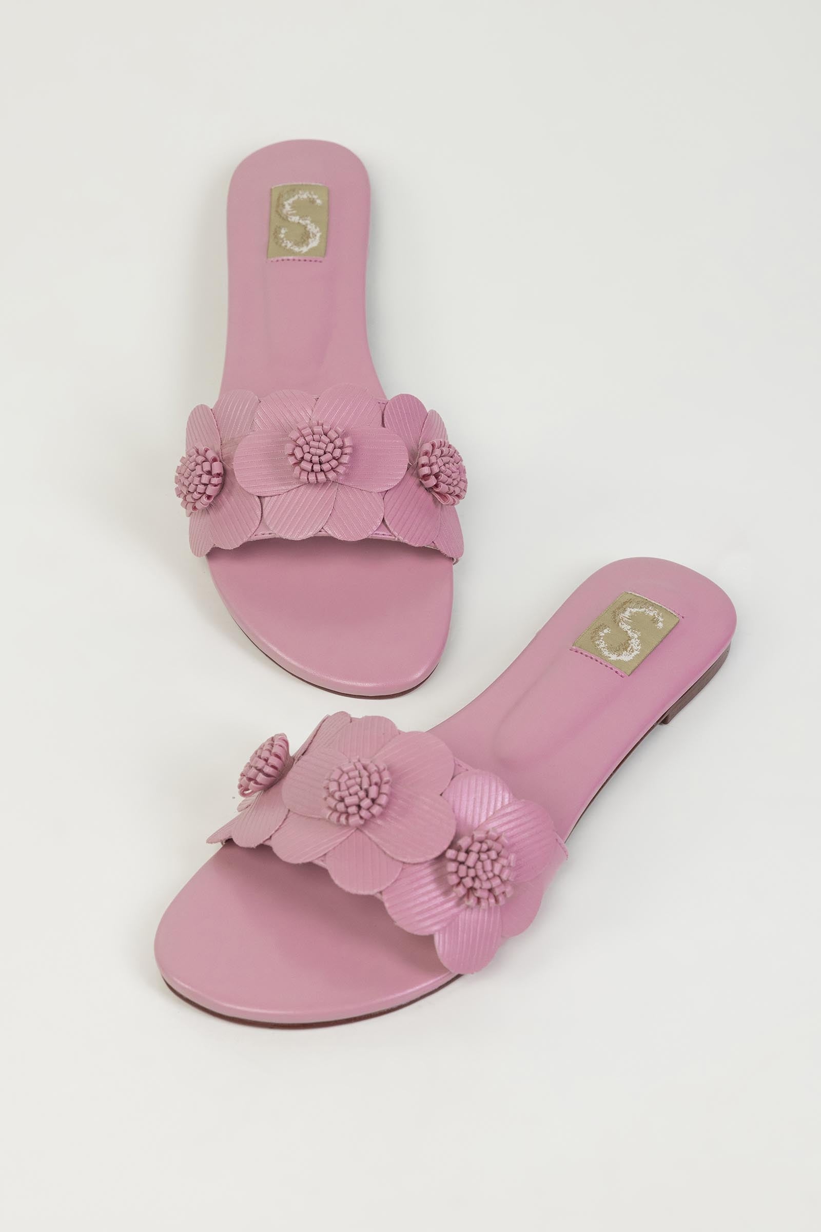 Pink Floral Flats