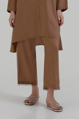 Stitched Brown Culotte