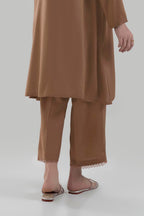 Stitched Brown Culotte