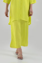 Stitched Neon Green Culotte