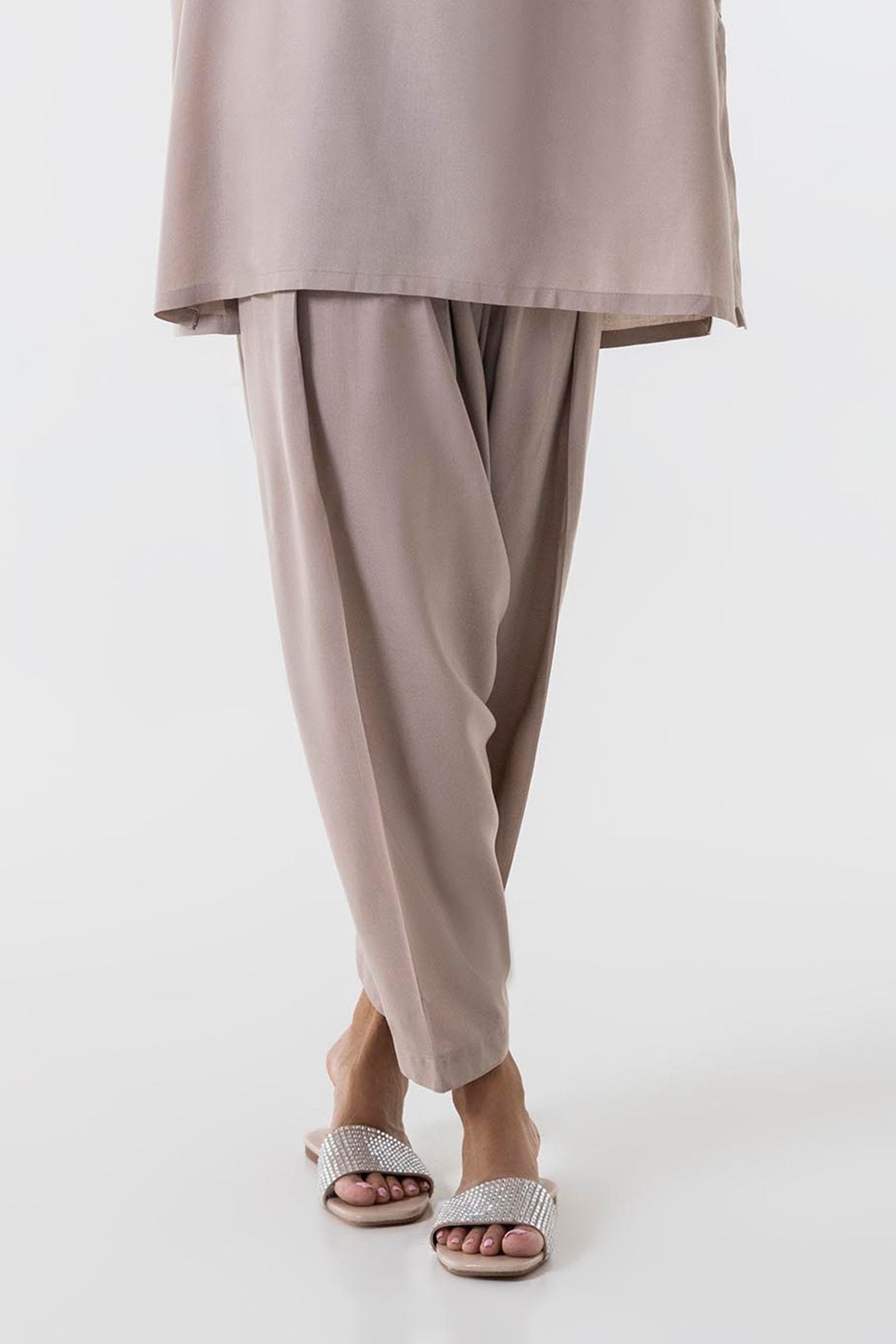 Stitched Beige Shalwar Main image