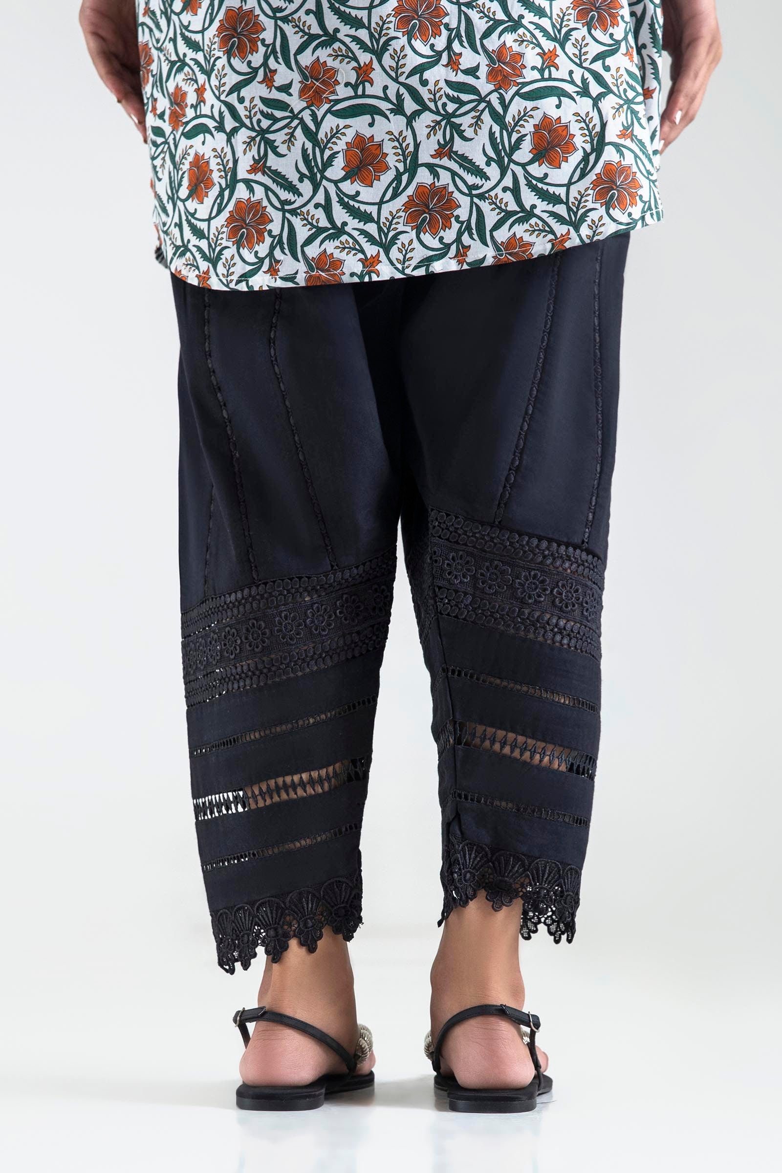 Stitched Black Shalwar Secondary image