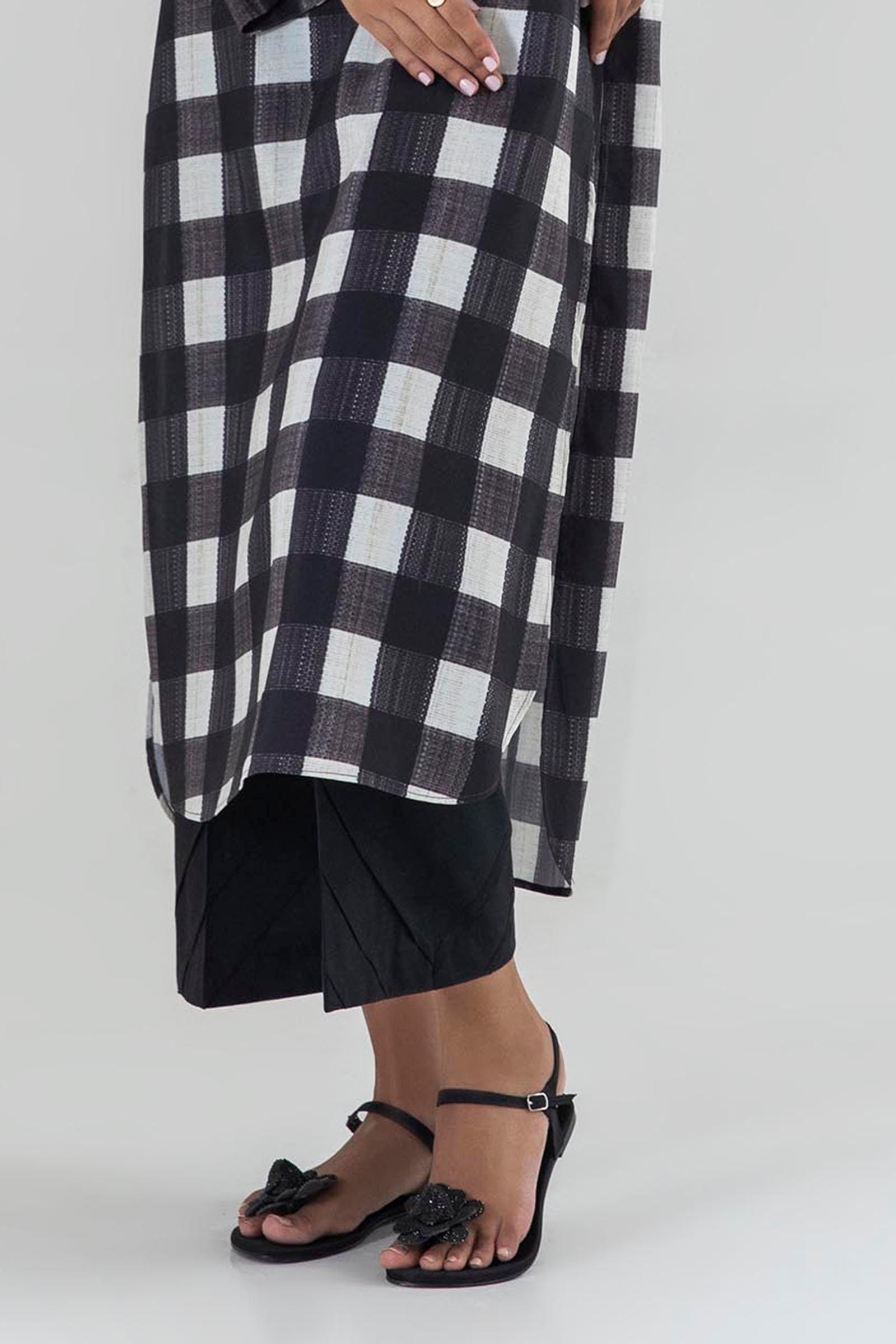 Stitched Black Culotte Main image