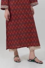 Stitched Beige Culotte