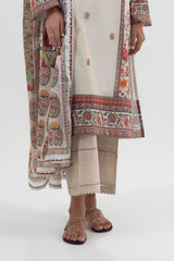 Stitched Beige Culotte