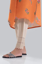 Stitched Beige Printed Shalwar
