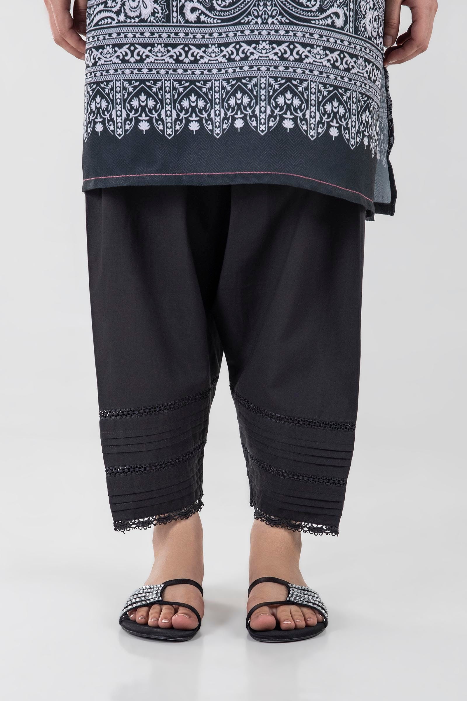 Stitched Black Shalwar Main image