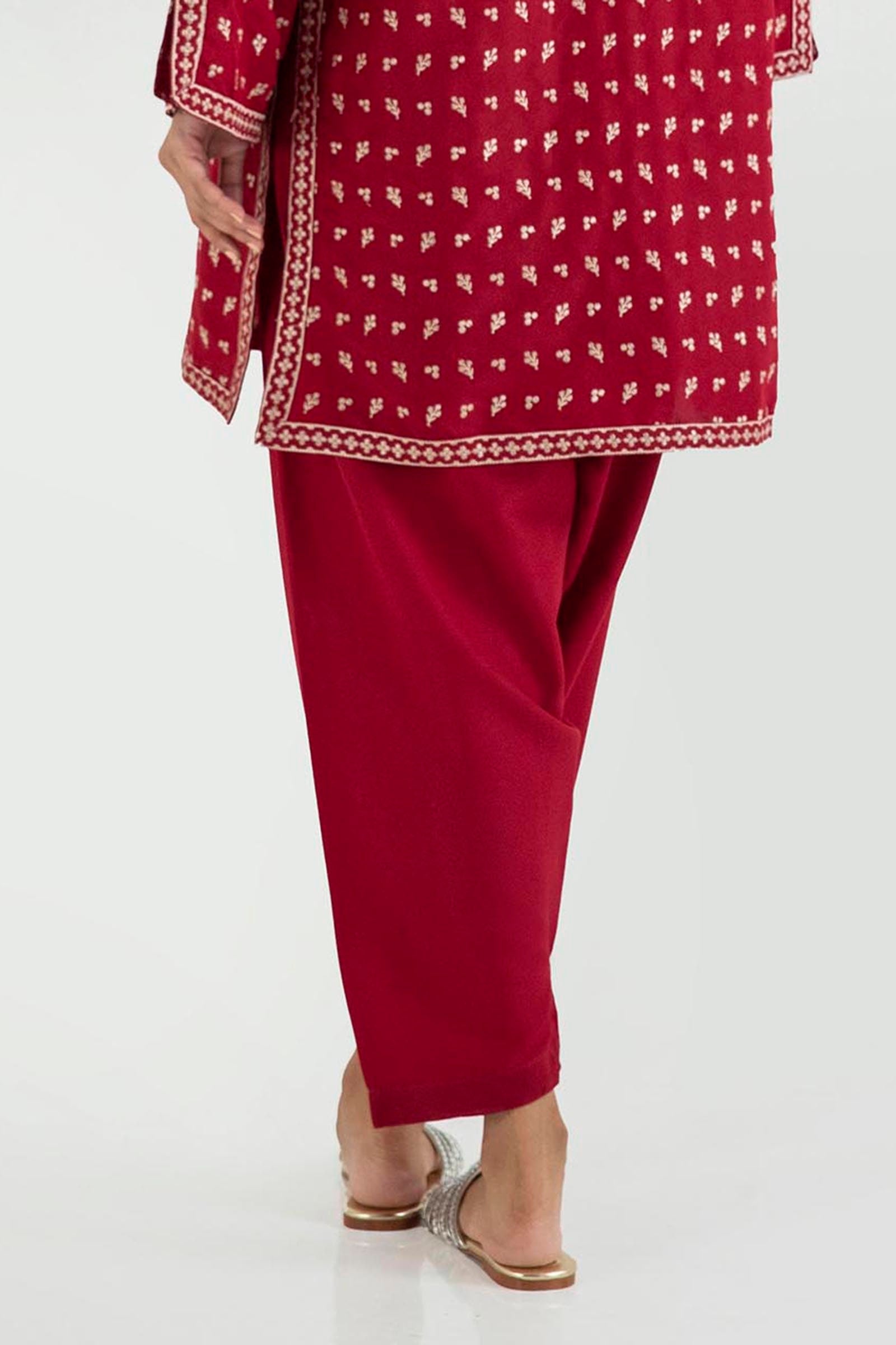 Stitched Maroon Shalwar Main image