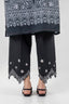 Stitched Black Culotte