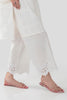 Stitched White Embroidered Culotte