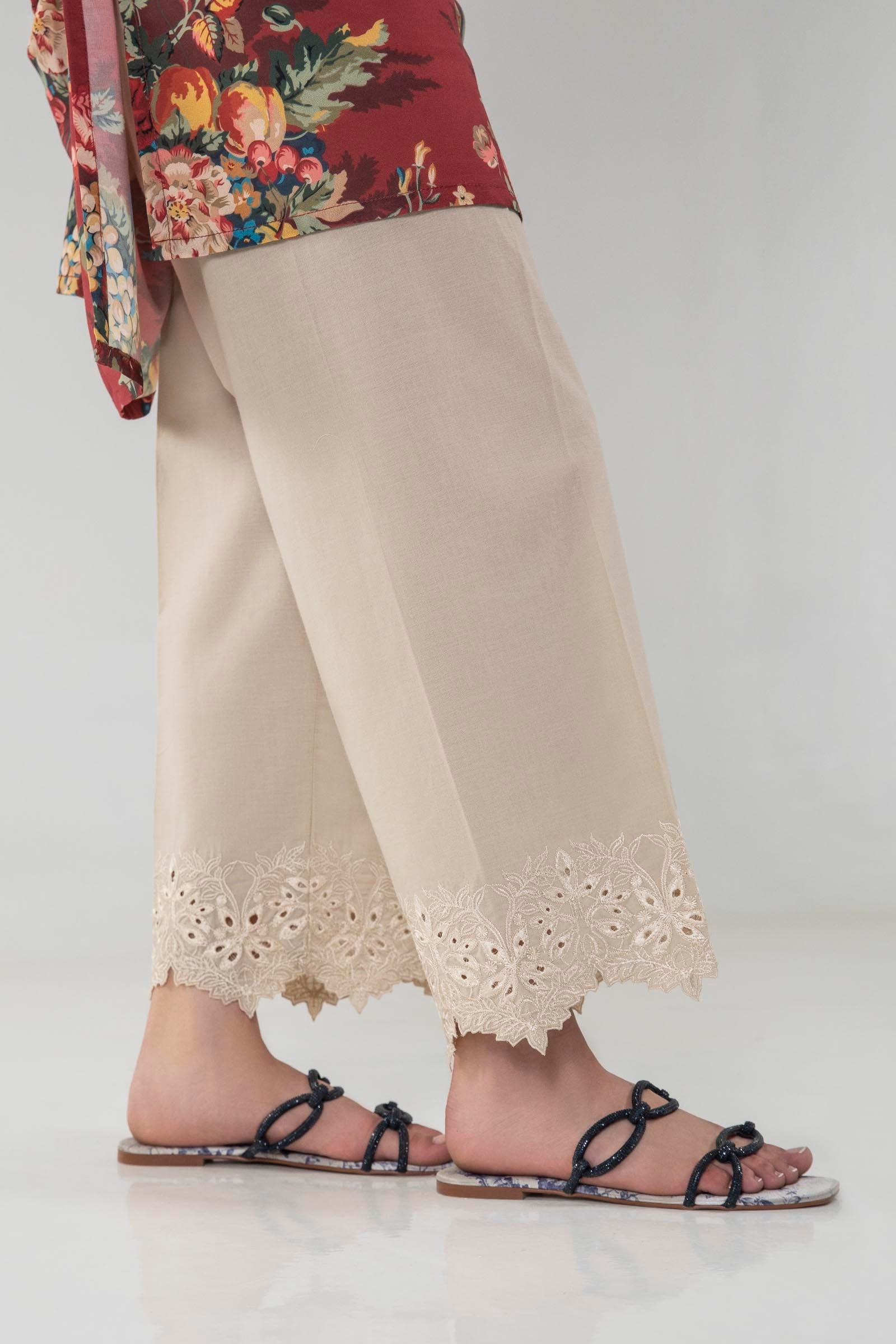 Stitched Embroidered Culotte Main image