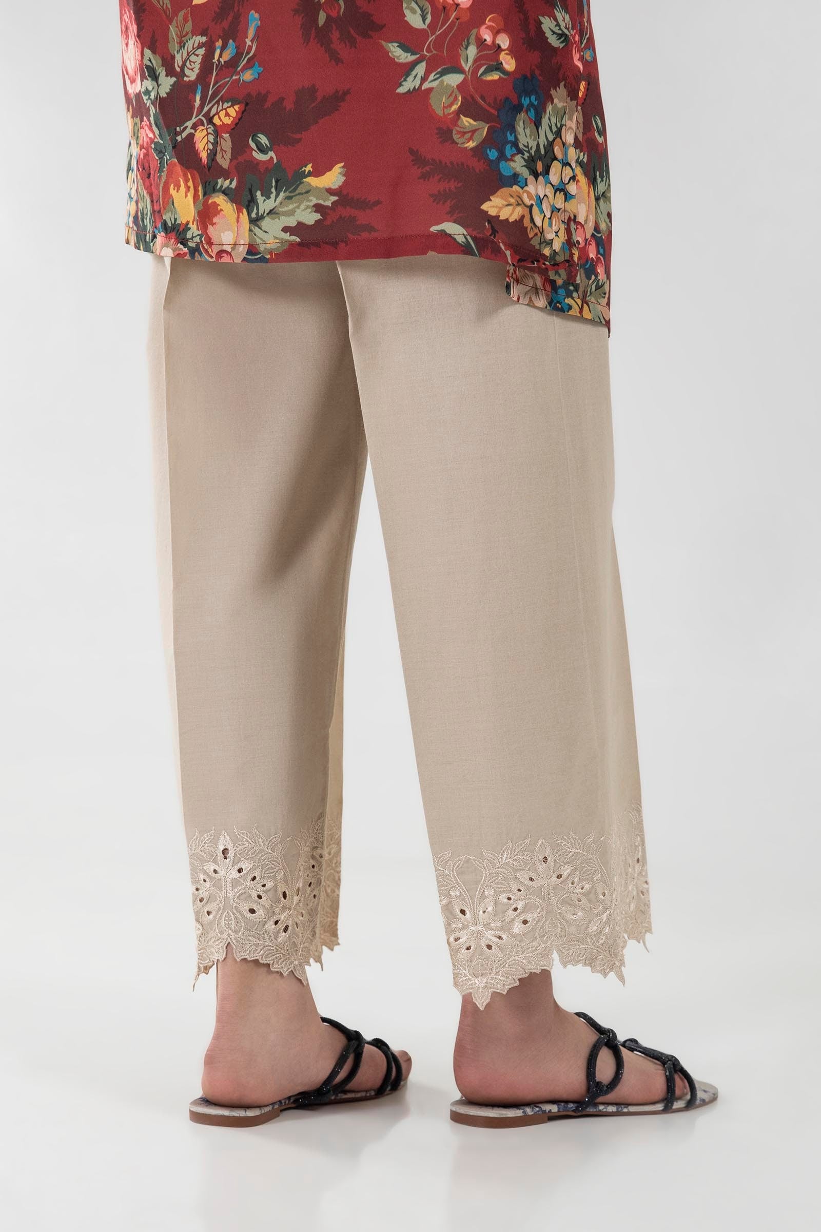 Stitched Embroidered Culotte Secondary image
