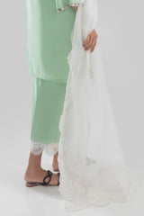 Stitched Green Culotte
