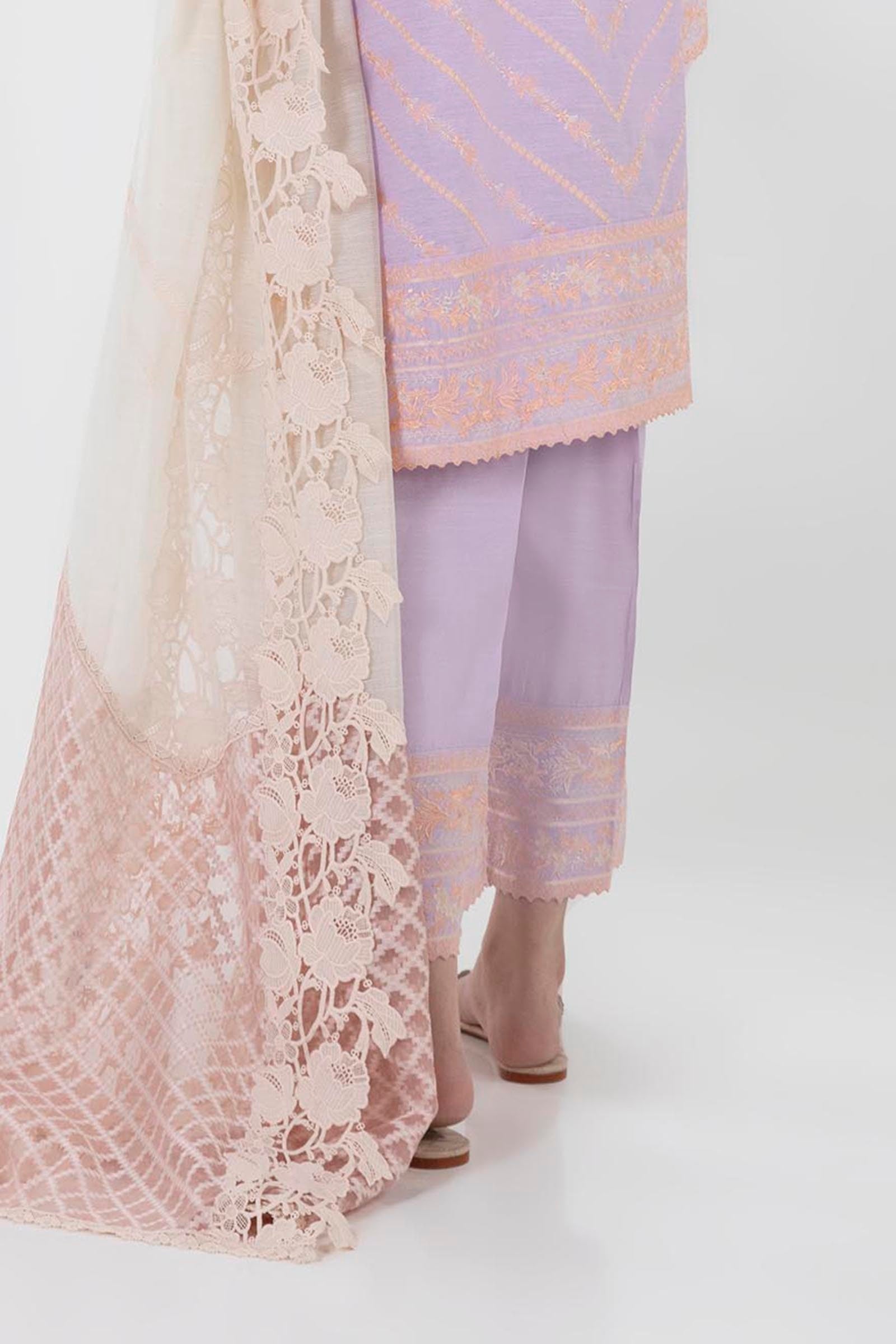 Stitched Purple Culotte Main image