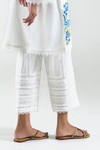 Stitched Off White Culotte