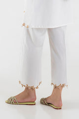 Stitched Off White Culotte
