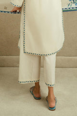 Stitched Beige Culotte