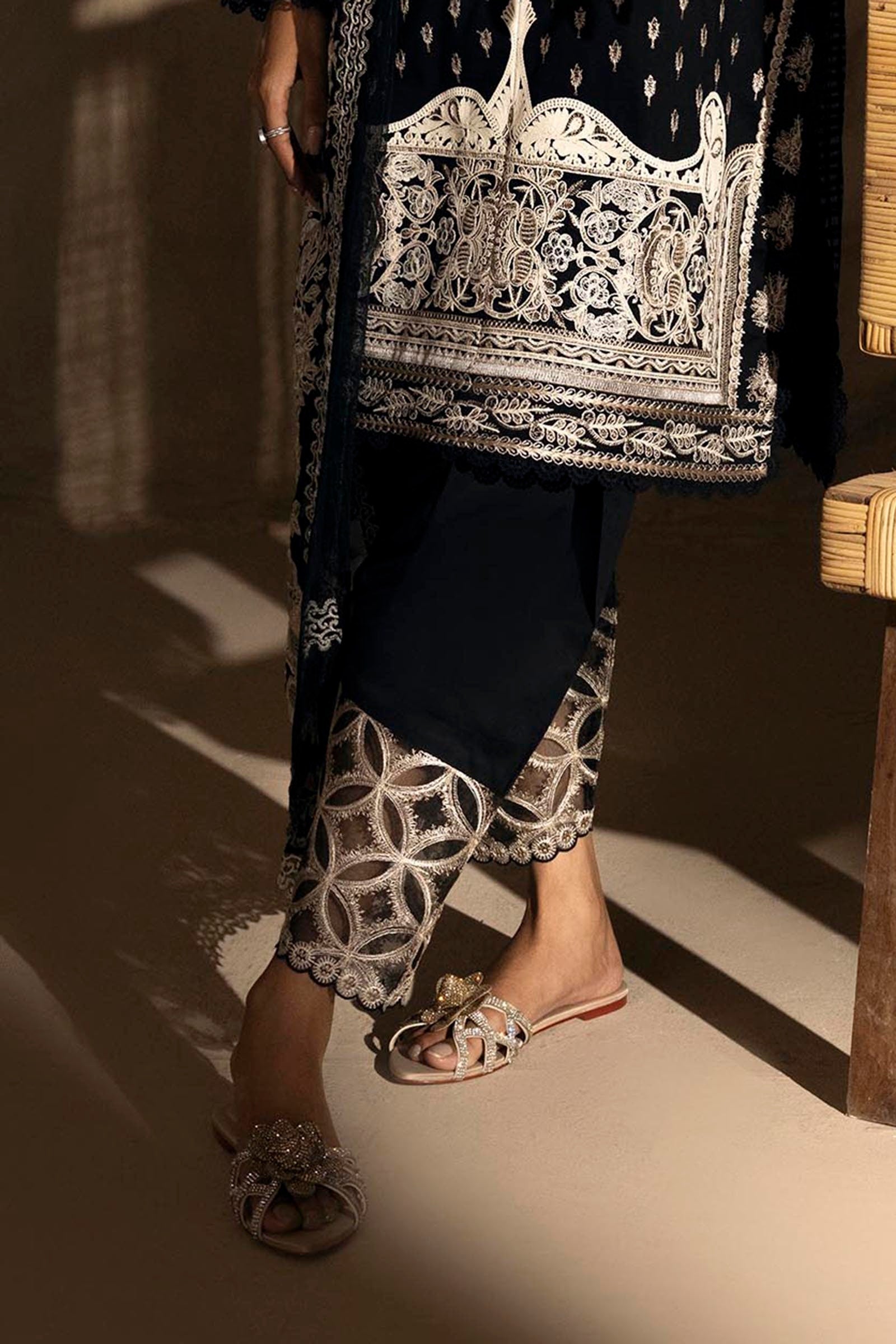 Stitched Black Shalwar Main image