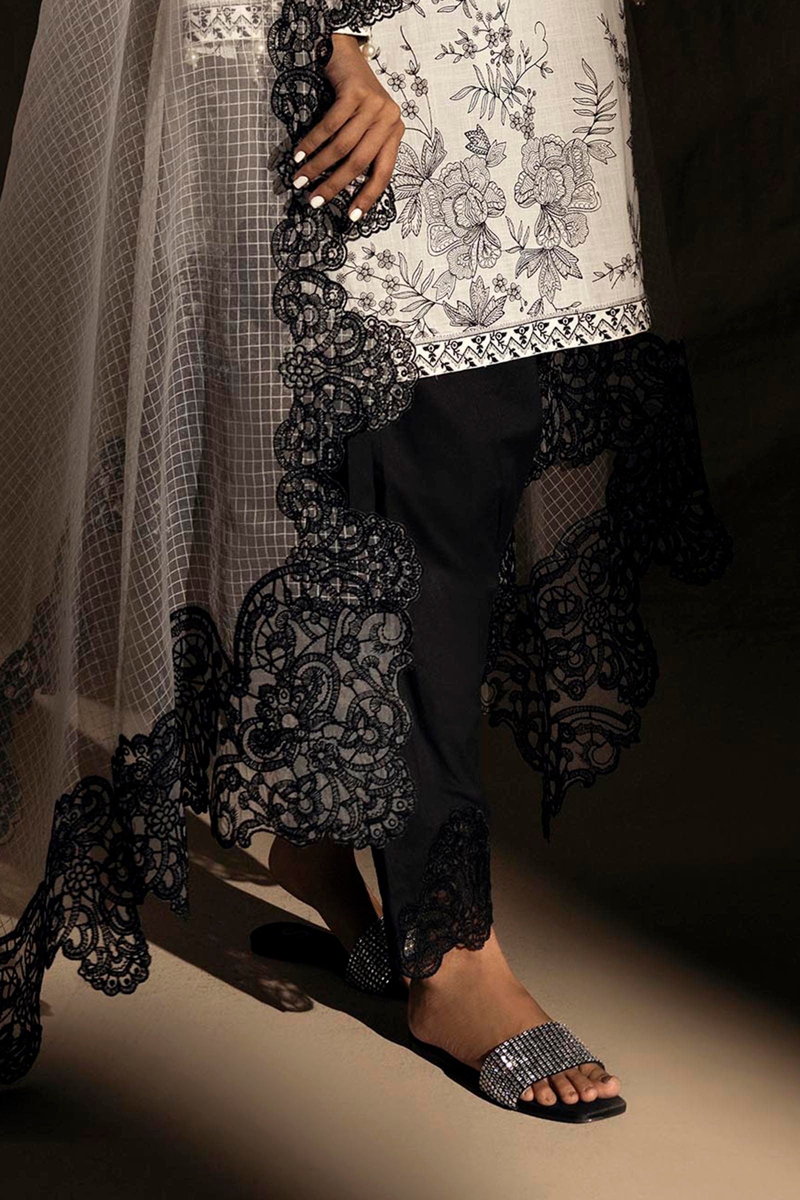 Stitched Black Shalwar Main image