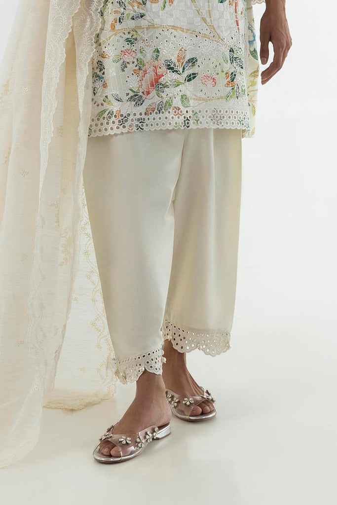 Stitched Lawn Skinny Shalwar