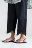 Stitched Black Culotte