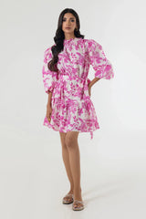 Stitched Lawn Short Dress
