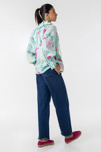 Stitched Raglan Printed Shirt