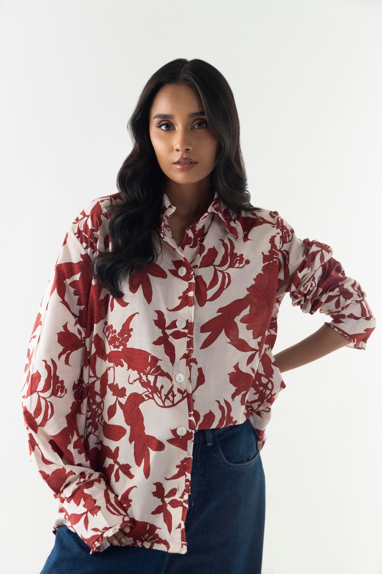 Stitched Basic Printed Shirt Secondary image