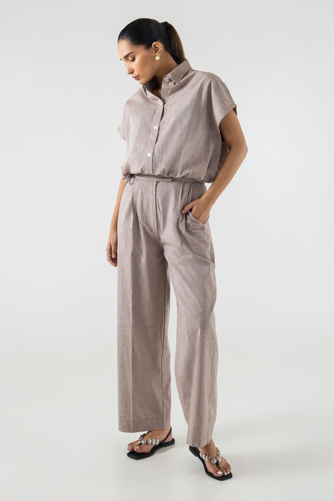 Stitched Khaki Co-ord + Culotte
