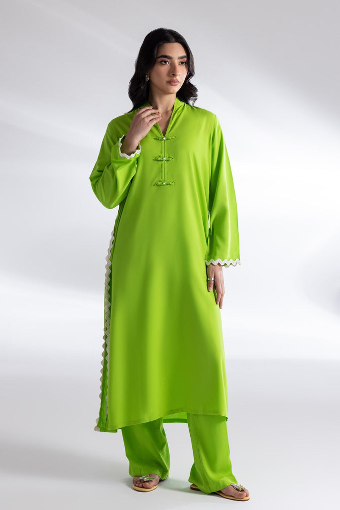 Stitched Jacquard Shirt + Bottom