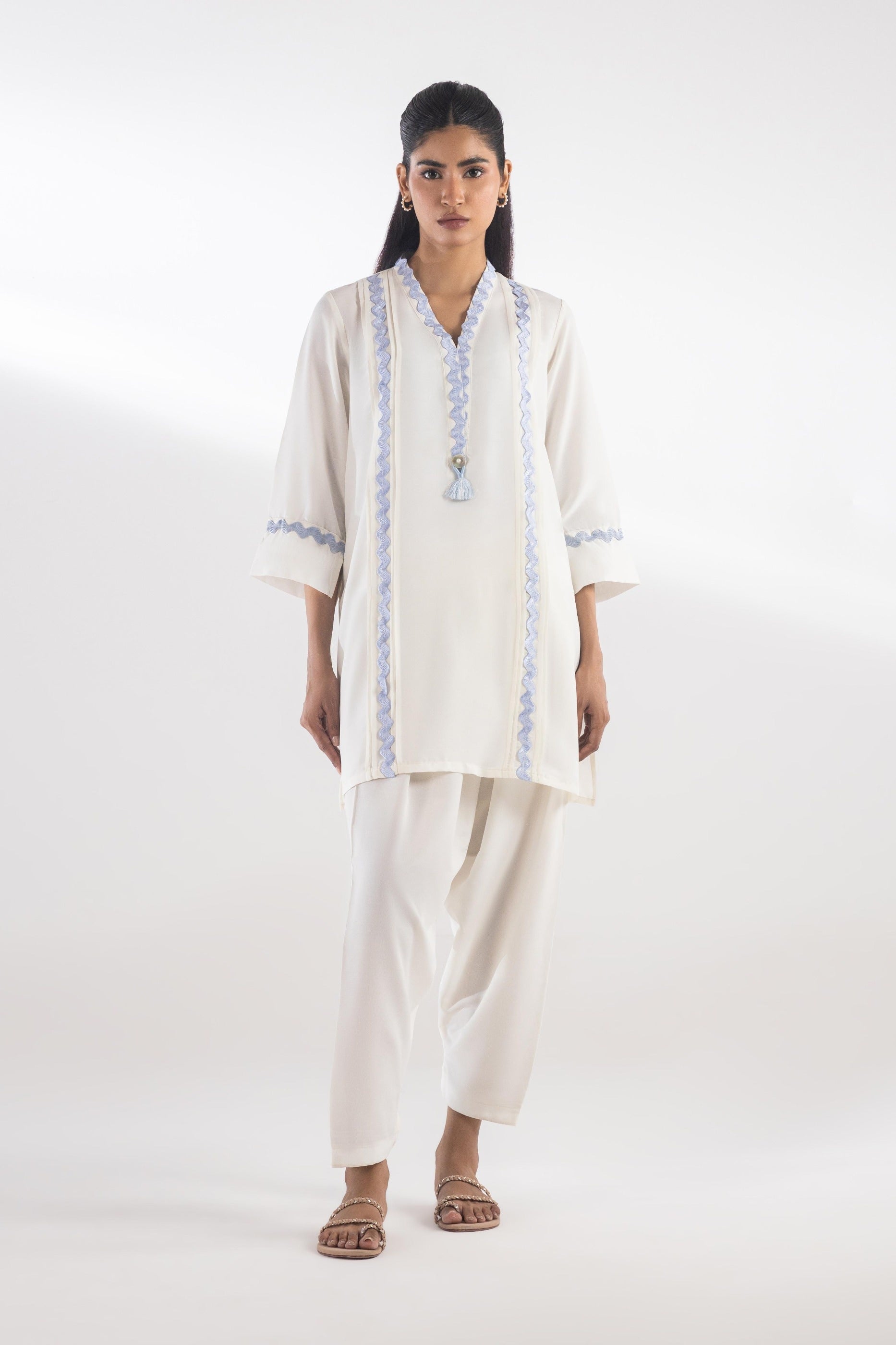 Stitched Cambric Shirt + Shalwar Main image