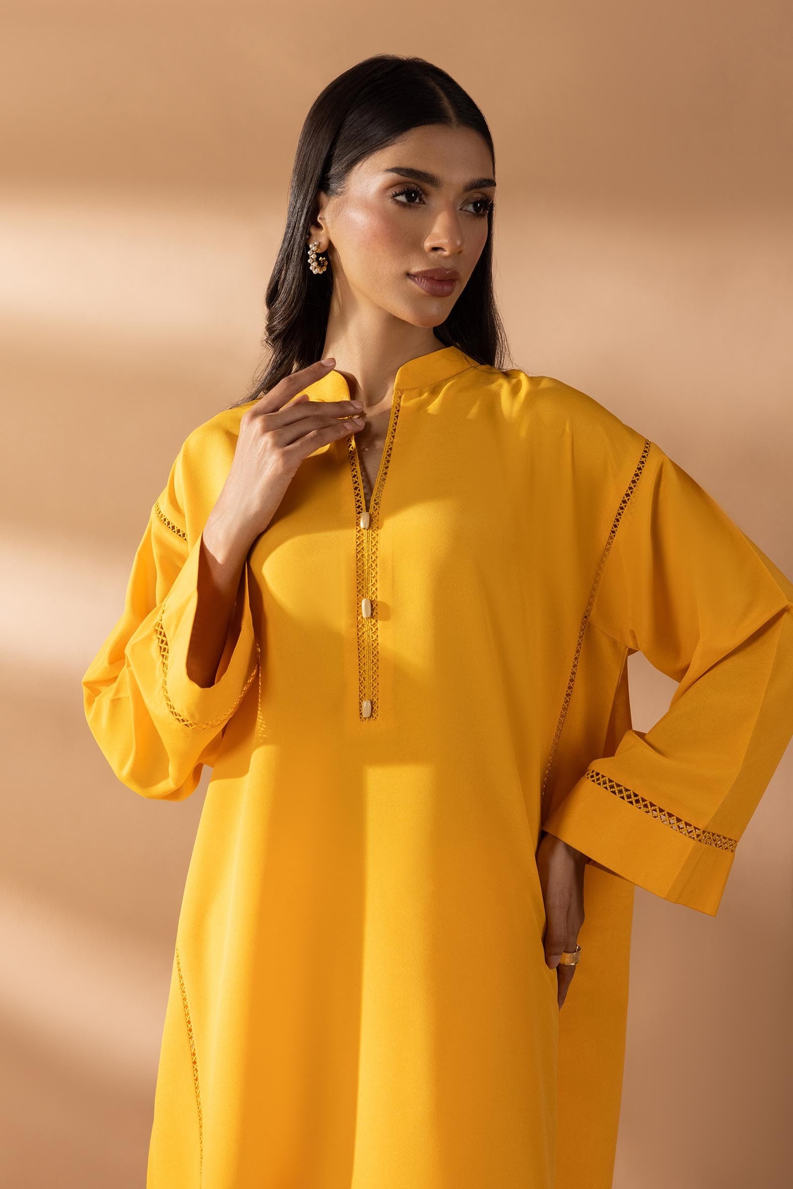 Stitched Linen Shirt + Shalwar Secondary image