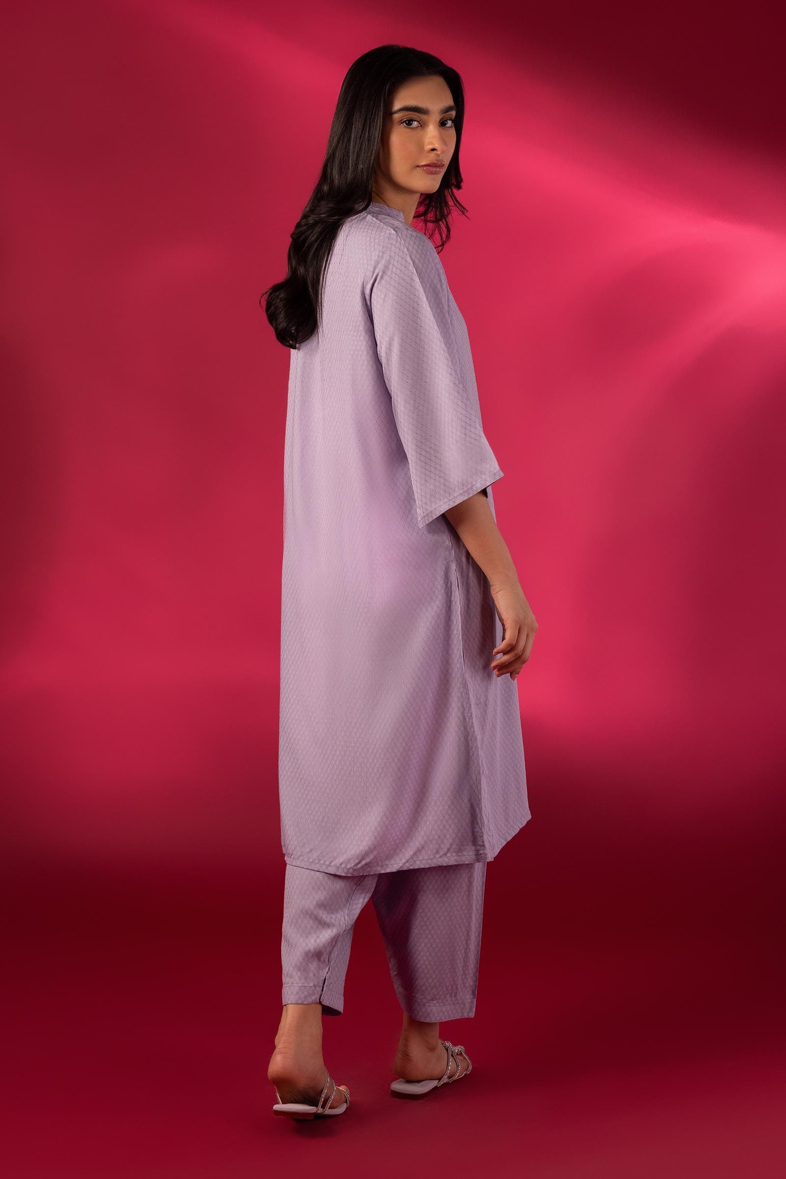 Stitched Basic Shirt + Bottom Secondary image