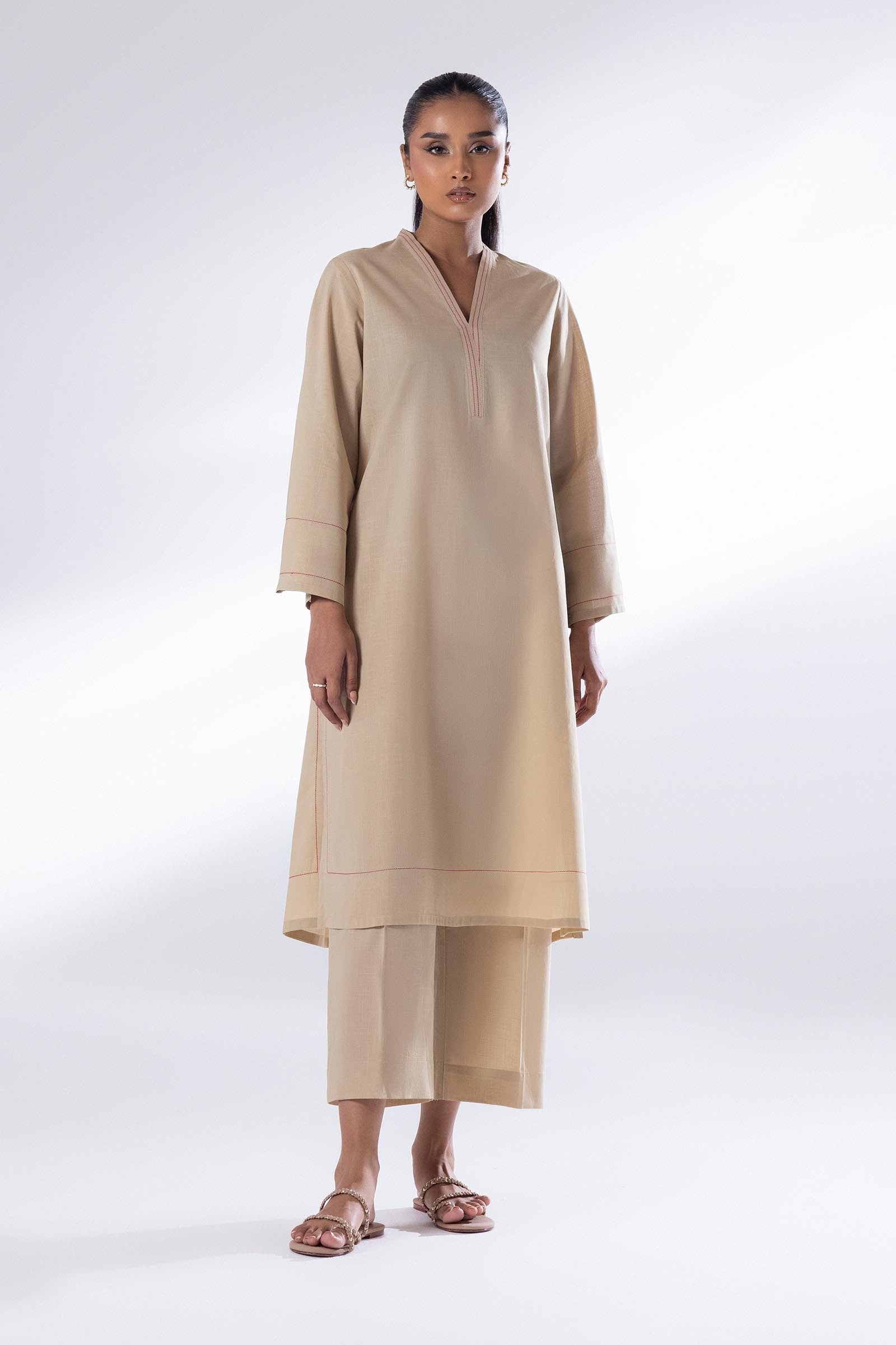 Stitched Basic Shirt + Bottom Main image