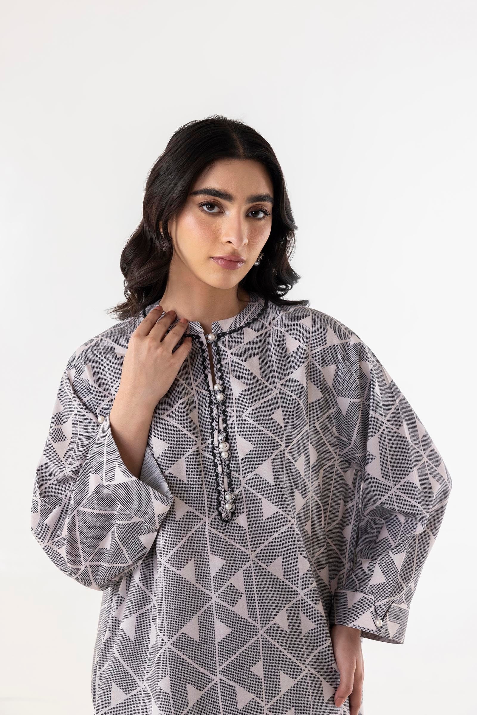 Stitched Multi Printed Shirt Secondary image