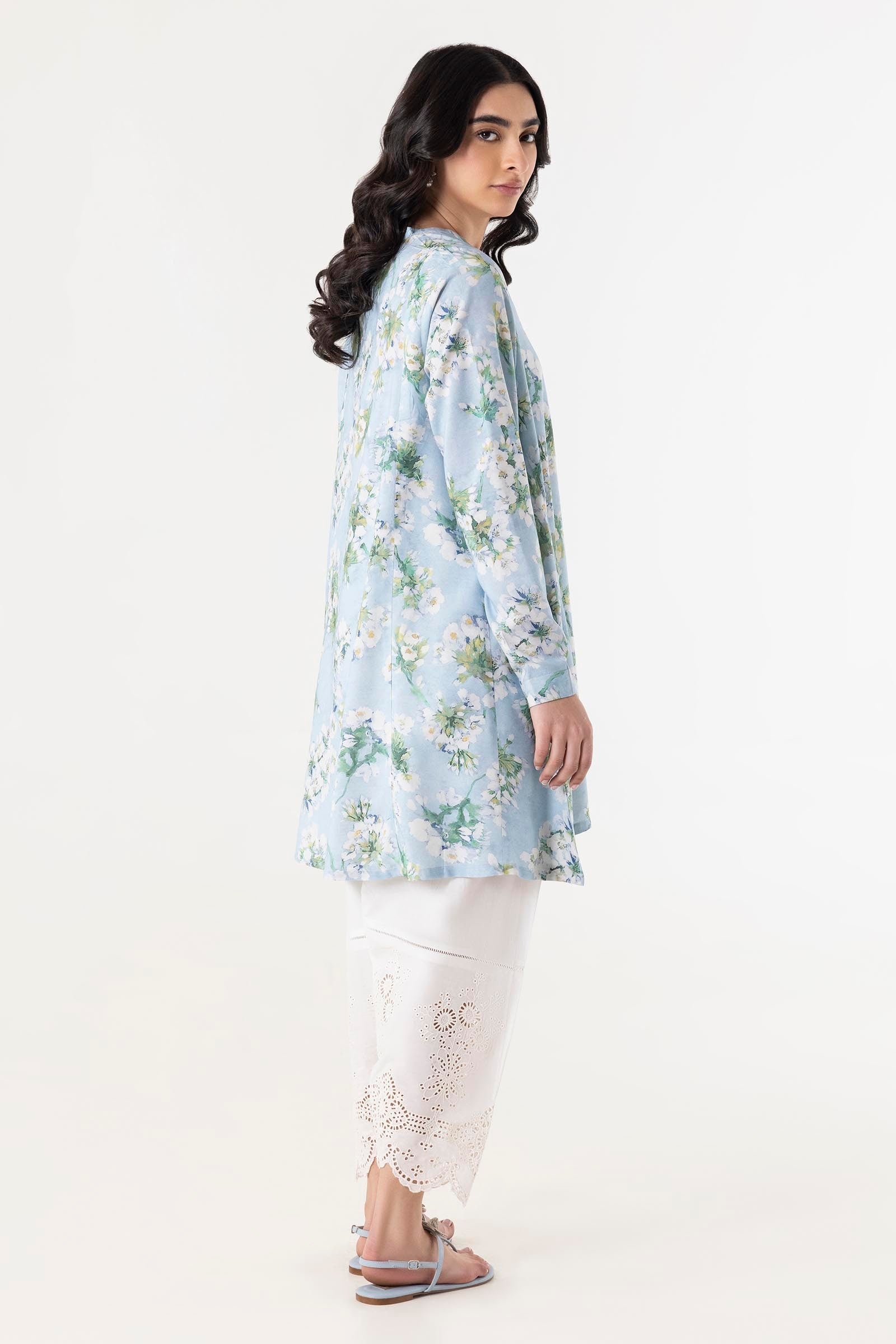 Stitched Linen Printed Shirt Secondary image