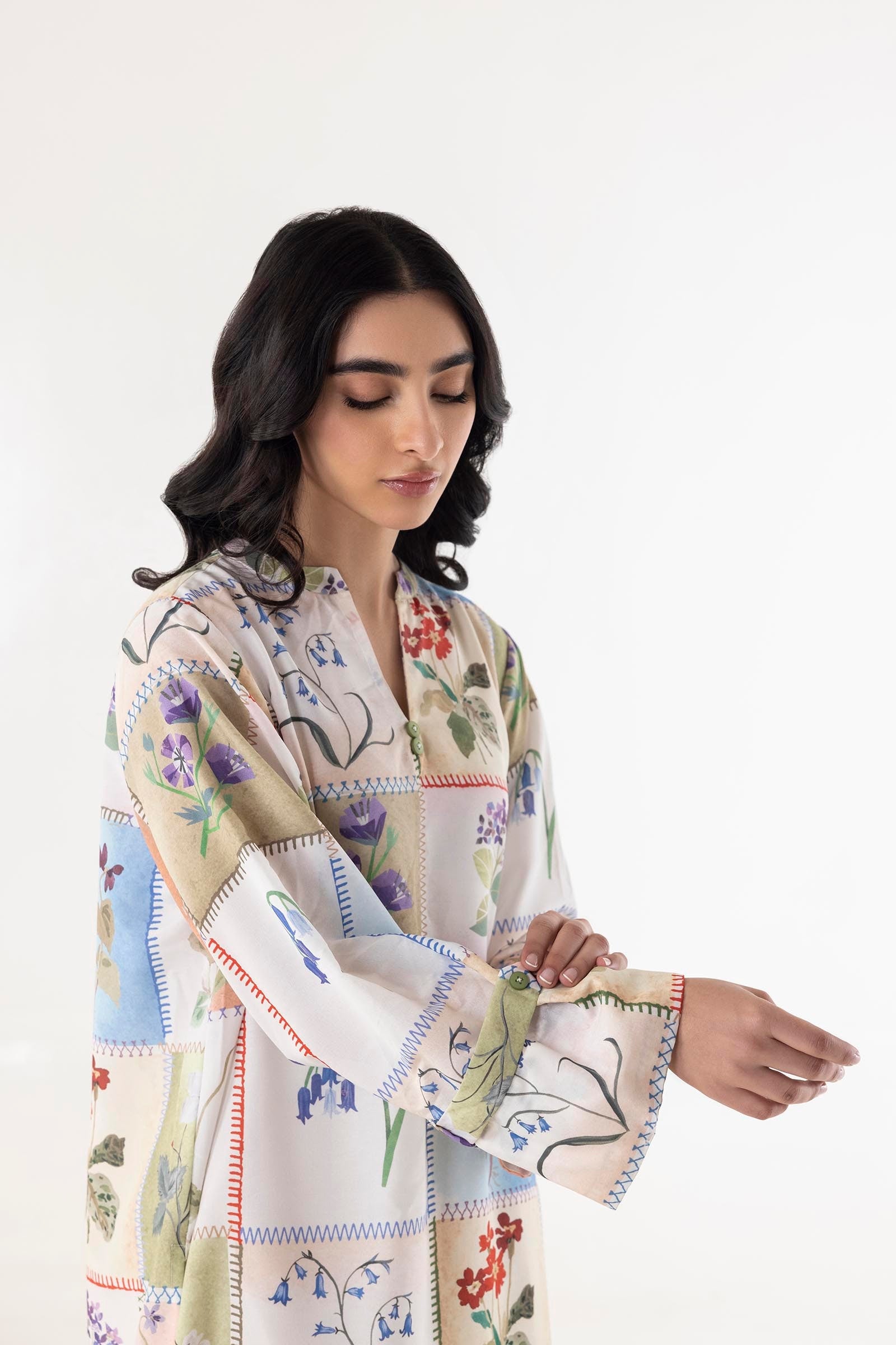 Stitched Multi Printed Shirt Secondary image