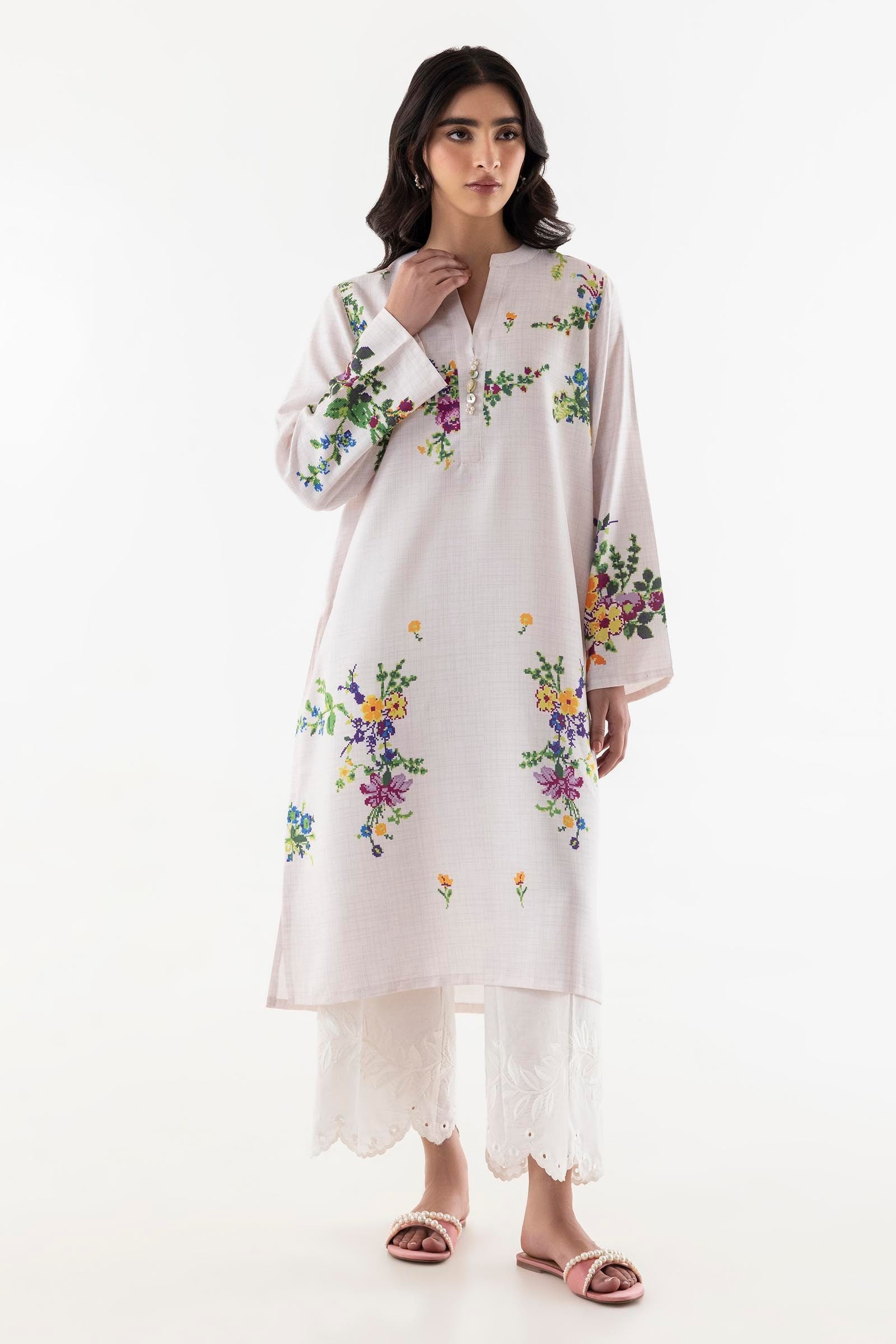 Stitched Printed Jacquard Shirt Main image
