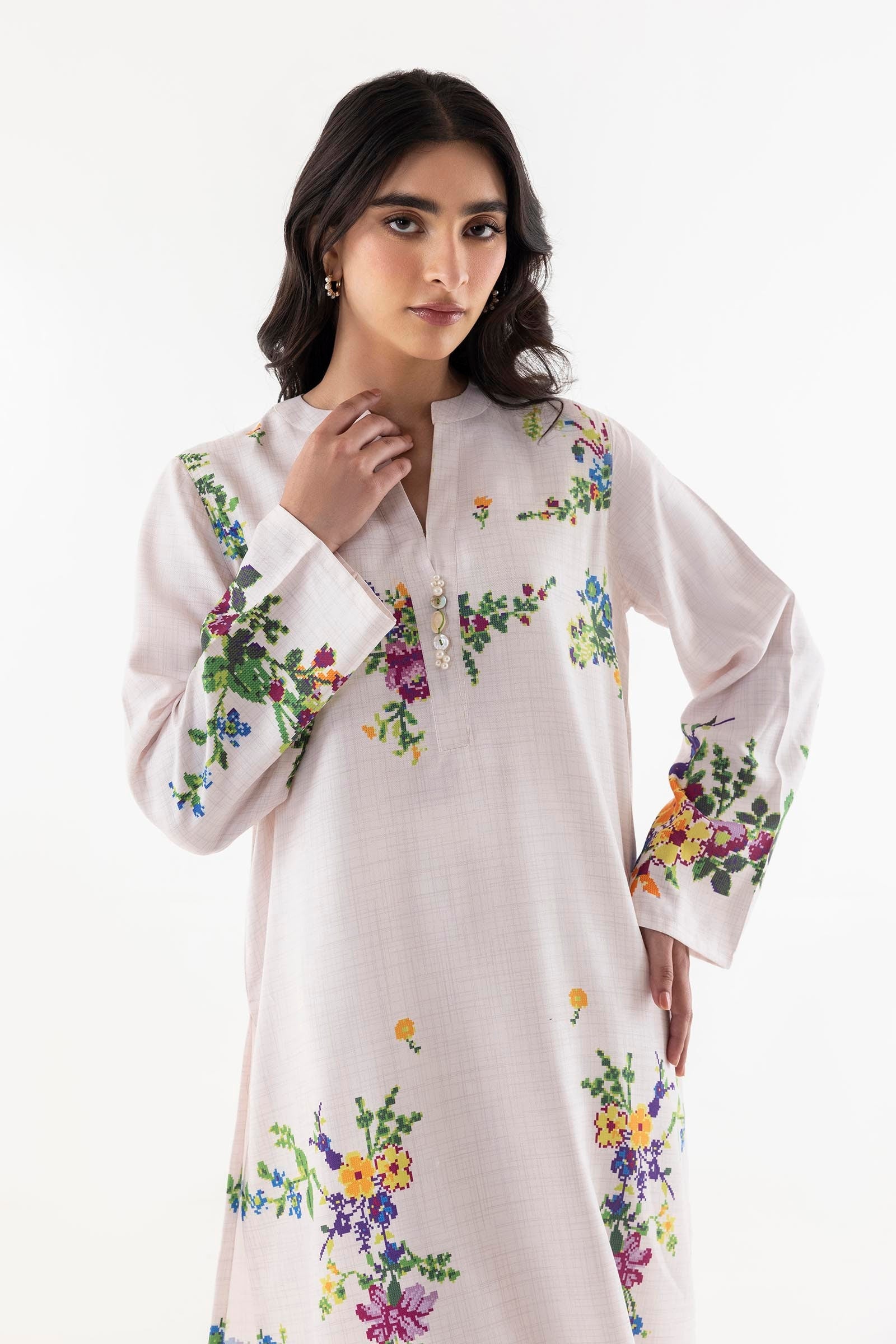 Stitched Printed Jacquard Shirt Secondary image