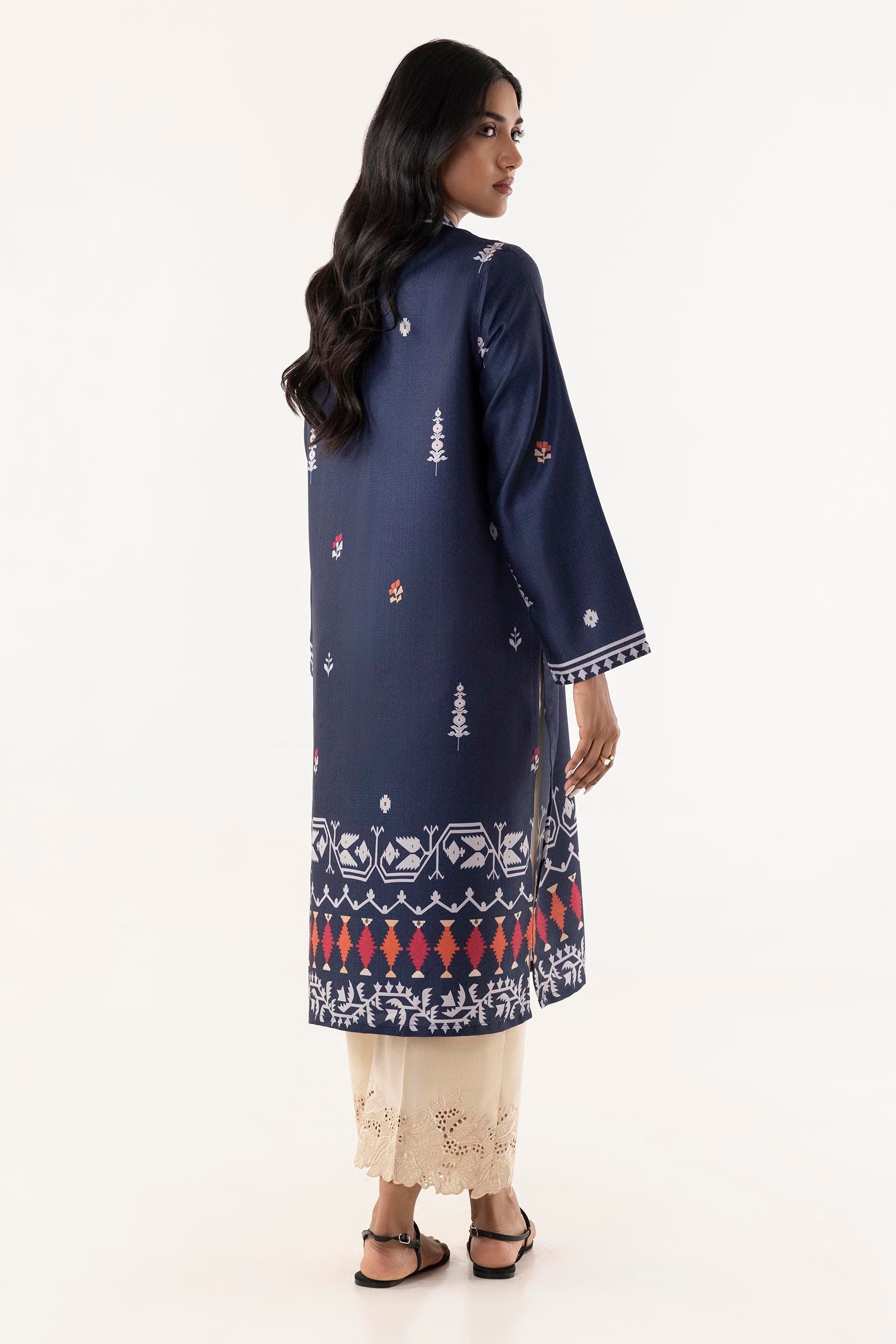 Stitched Blended Jacquard Printed Shirt