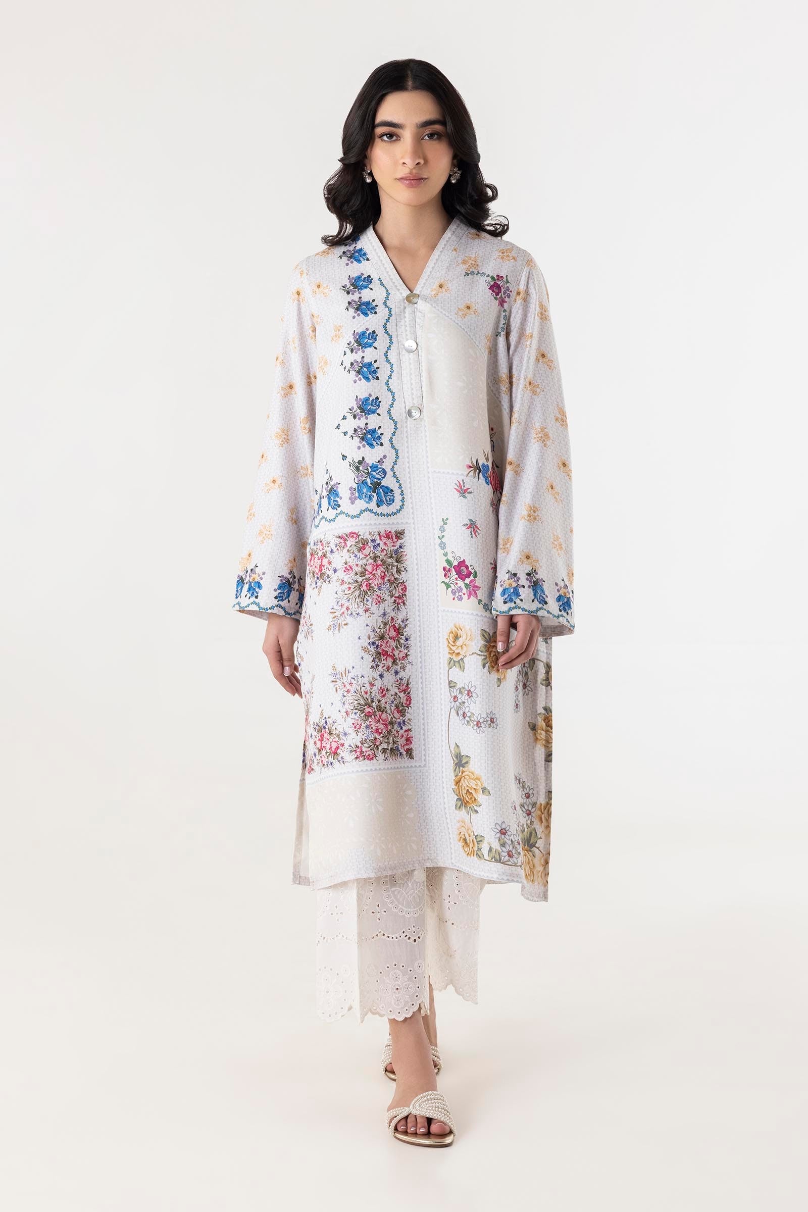 Stitched Blended Jacquard Printed Shirt Main image