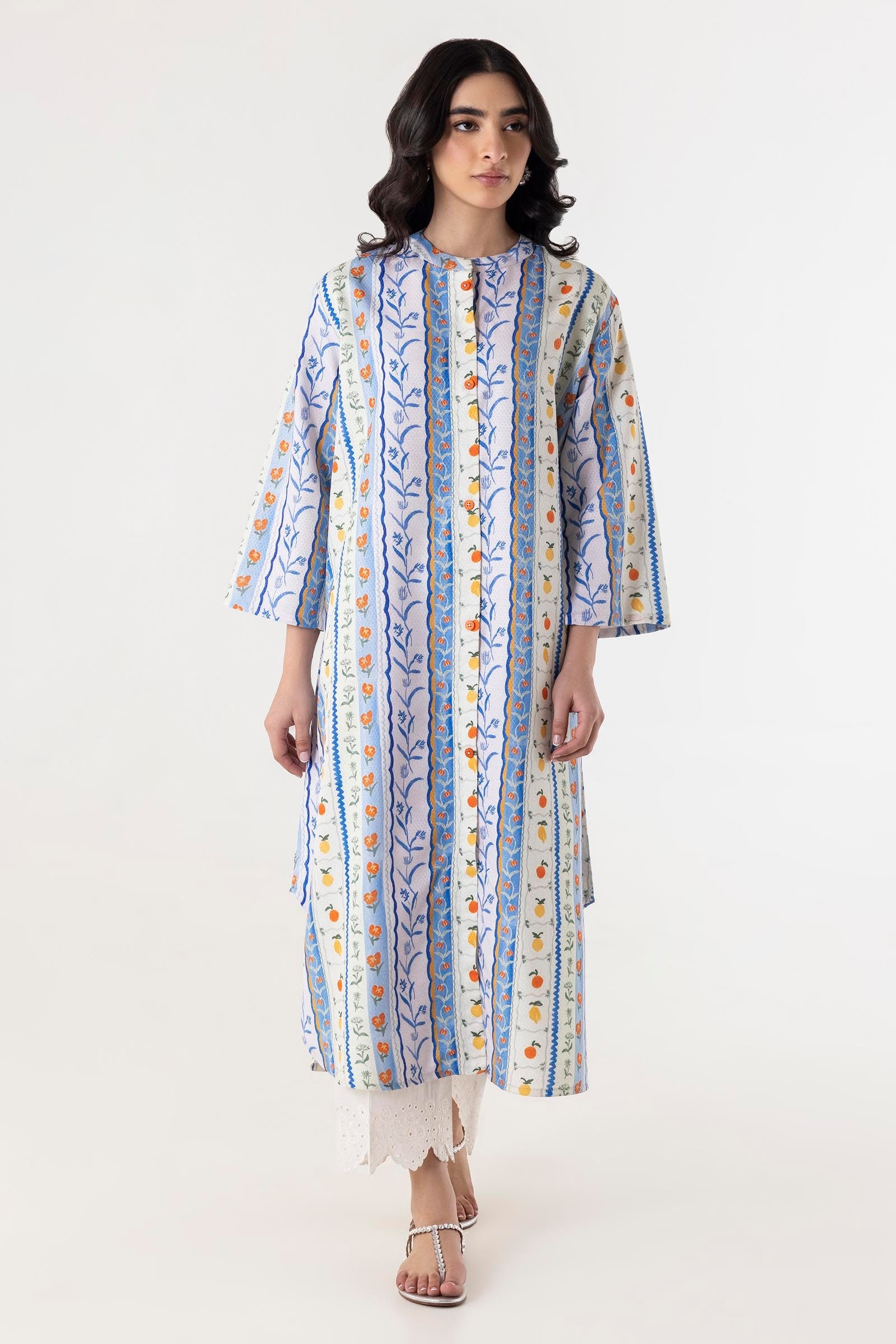 Stitched Blended Jacquard Printed Shirt Main image