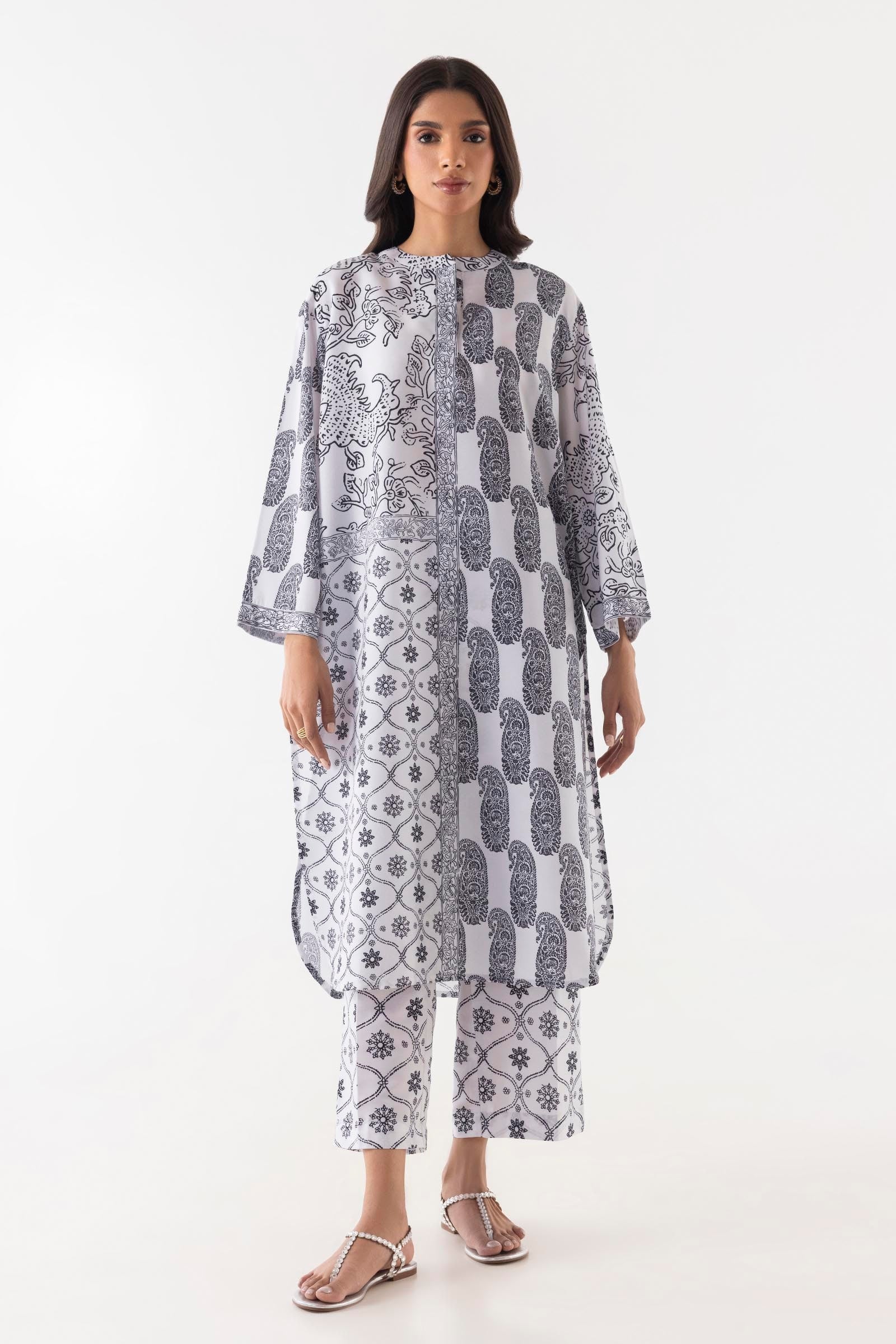 Stitched Multi Printed Shirt + Culotte Secondary image