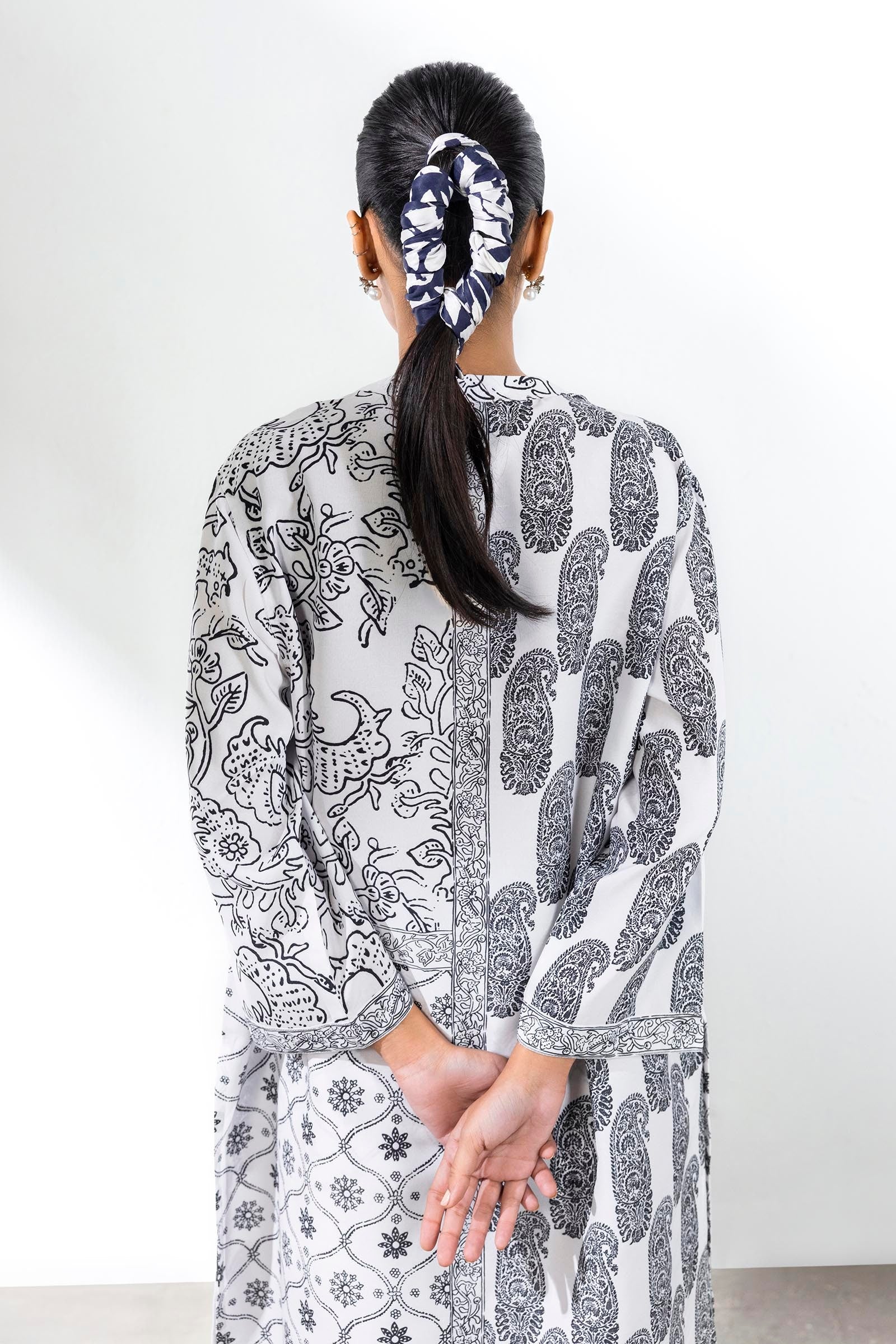 Stitched Multi Printed Shirt + Culotte