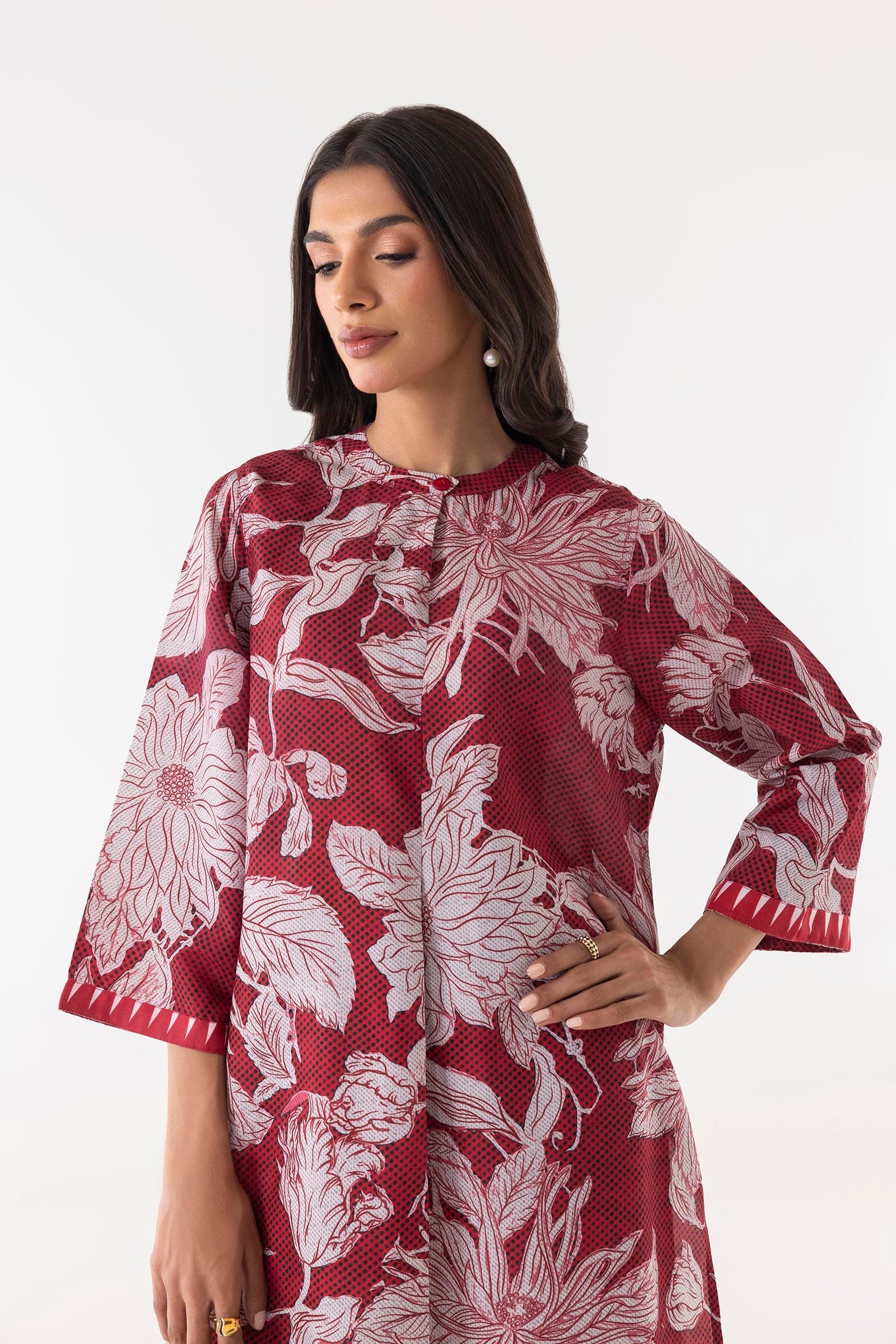 Stitched Poly cambric Shirt + Culotte Secondary image