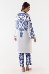 Stitched Blended Jacquard Shirt + Culotte