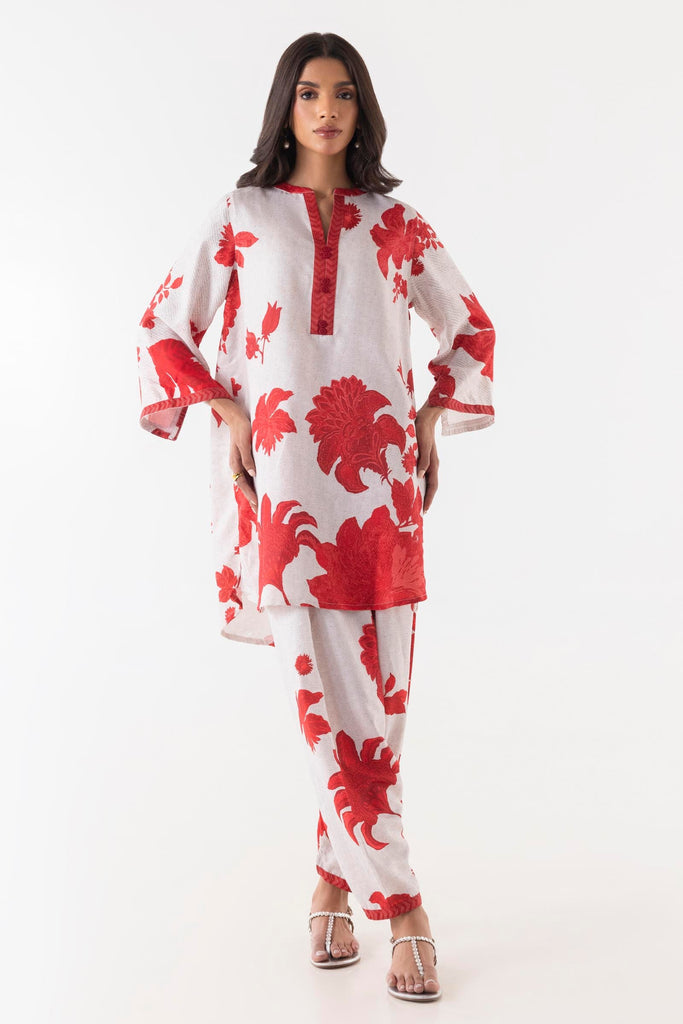 Stitched Blended Jacquard Shirt + Shalwar