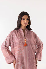 Stitched Blended Jacquard Printed Shirt + Culotte
